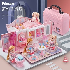 女の子用ままごとおもちゃ、リトルプリンセスドールハウス、3歳と6歳の女の子用ハンドバッグ、誕生日ギフトボックス、国境を越えて人気のある商品
