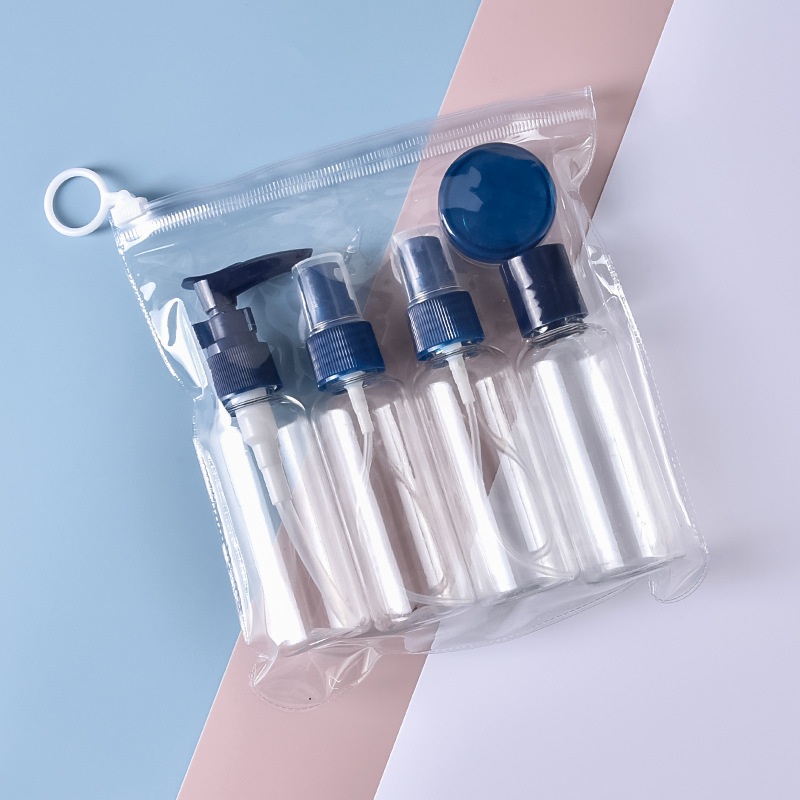 Bolsa de viaje sub-botella traje de maquillaje Champú gel de ducha silicona botella vacía limpiador facial productos para el cuidado de la piel crema de manos