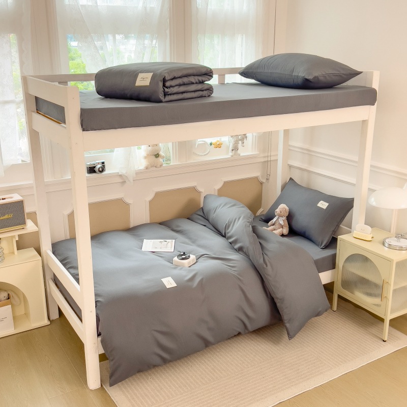 Dormitorio de estudiantes de seis piezas de paquete de regalo dormitorio de 0,9 metros de tres piezas de almohada para estudiantes de un conjunto completo de sábanas cubiertas sábanas