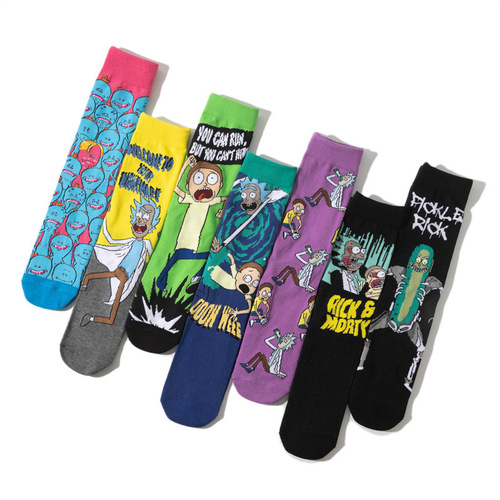 Cotton anime themed socks cartoon mid-tube socks animation trend cartoon socks cross-border long-tube personalized socks