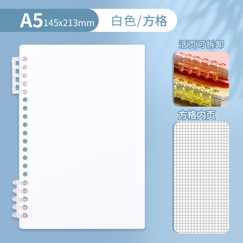 A5 • Pure White • Grid • 1 book
