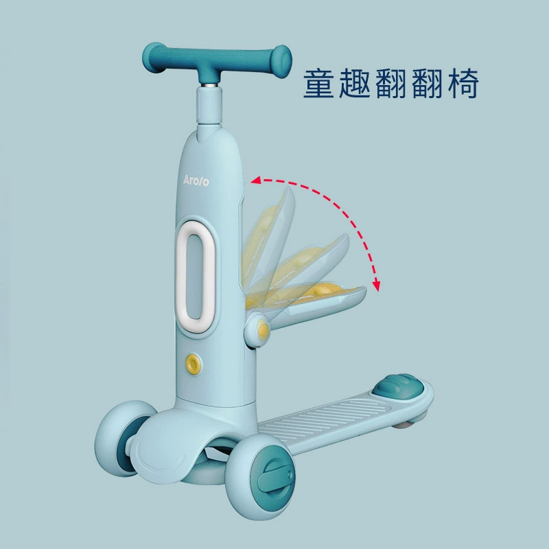 Children's scooter, foldable lightweight chair, 3-6-12 years