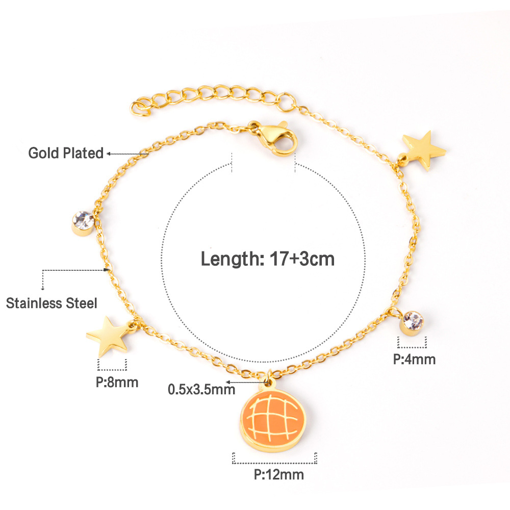 Cute Cartoon Stainless Steel Bracelets