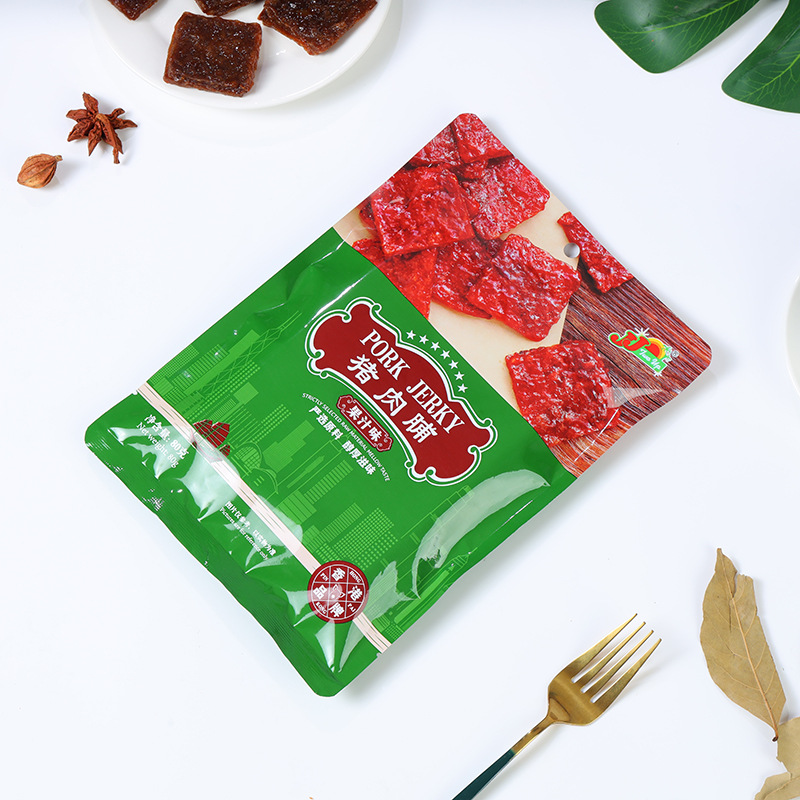 Respectful and Proud JJ80G Pork Jerky in Independent Packaging, Ready-to-Eat Slices, Flavored Bag, Wholesale Snack