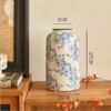 Qingyun blue and white porcelain straight tall style