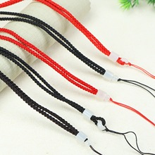 高品质手工编织红绳子和田玉顶珠项链挂绳不可调节男女厂家批发