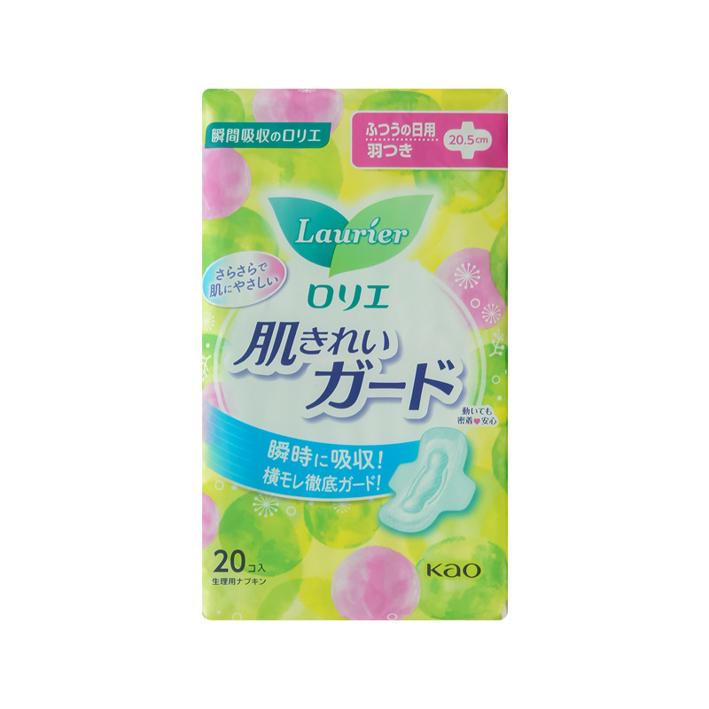 日本の原装輸入の花の生理用ナプキンは柔らかくて、冀型の女性用の生理用ナプキンを吸収します。