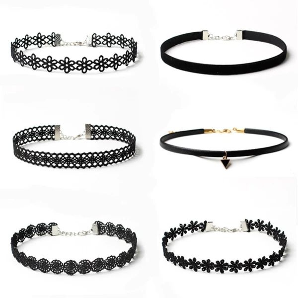 Set pearl, flowered, 6 pieces