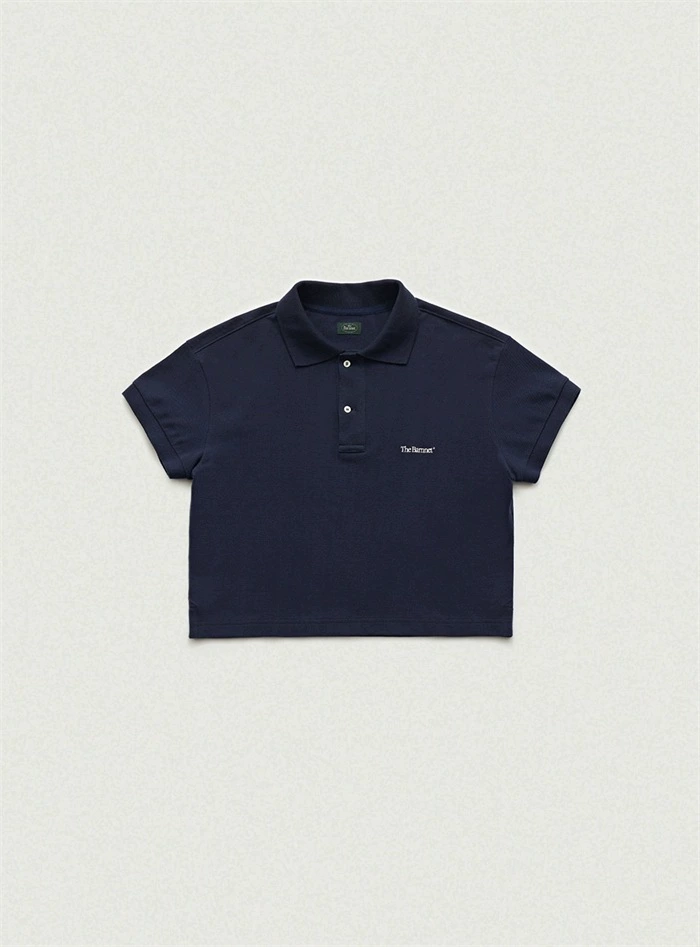 Поло, товары Южной Кореи, футболка, с вышивкой, с short sleeve