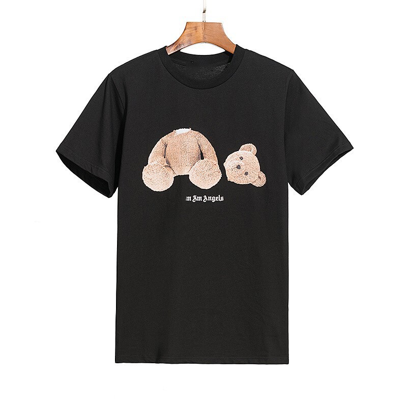 26 Cross-Border Casual Pa Palm Angels Pa Headless Bear Print Short-Sleeve Trendy Brand Spring/Summer Loose T-Shirt Unisex 26 Cross-Border Casual Pa Palm Angels Pa Headless Bear Print Short-Sleeve Trendy Brand Spring/Summer Loose T-Shirt Unisex