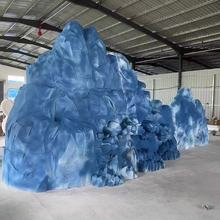 雪山冰山摆件假石头造景泡沫雕塑室内滑雪橱窗美陈装大型饰品