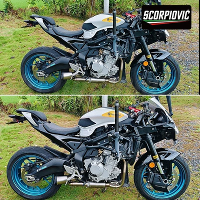 Tail Muffler, Non-Destructive Installation – Motorcycle exhaust pipe
