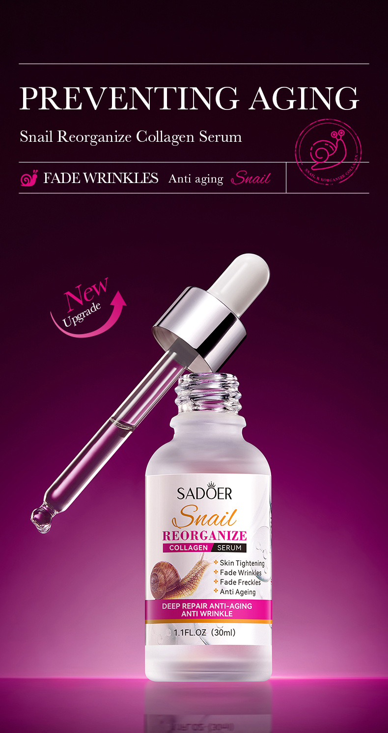 Solution d'essence de collagène d'escargot recombinant SADOER_voghion.com