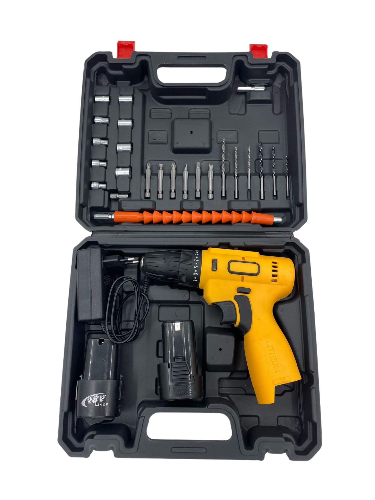 16.8v modelo privado 1 dos electricidad y un juego de carga negra y amarilla