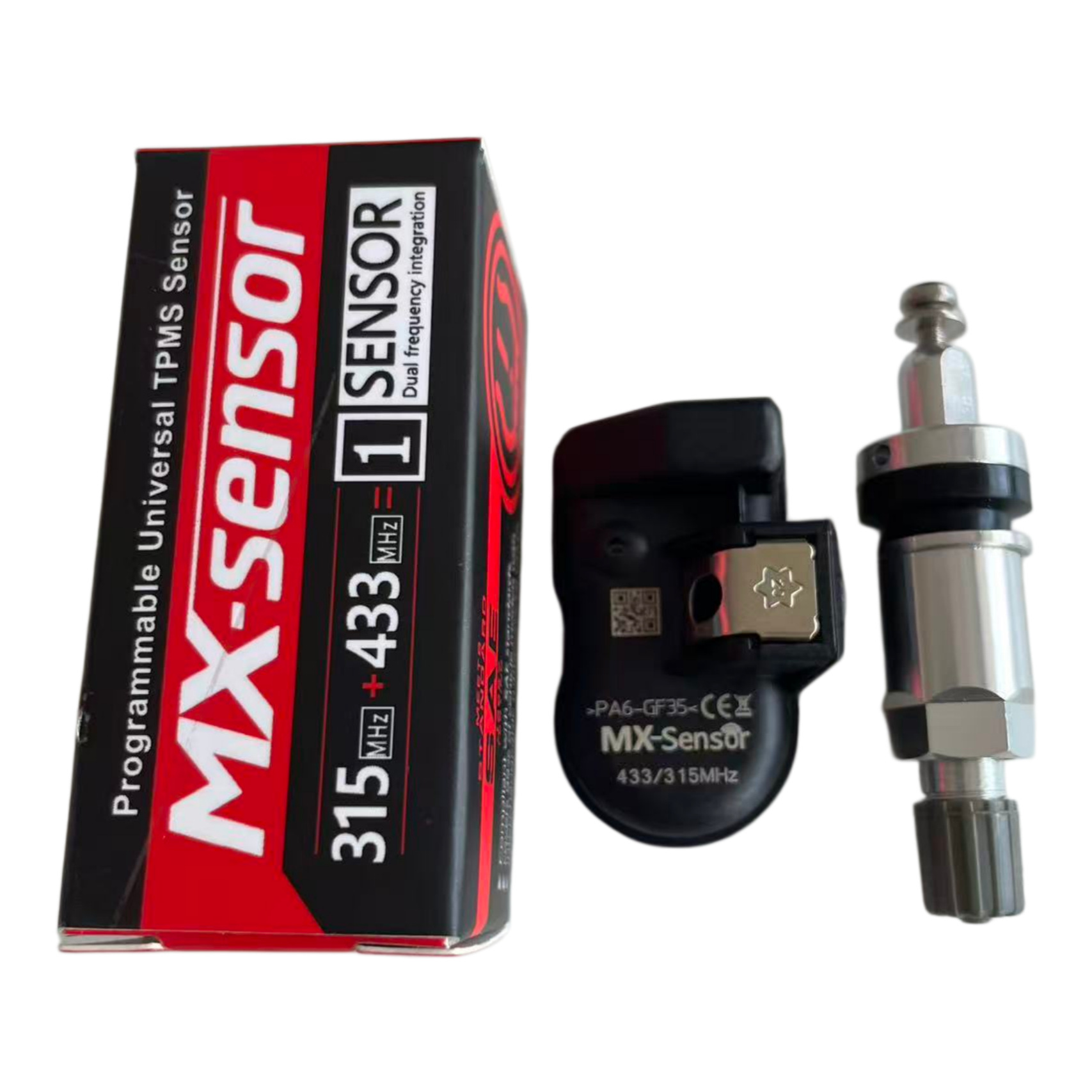 Universal Programmable Tire Pressure Monitoring Sensor 315/433Mhz Dual-Frequency Integrated Device Compatible with Autel Instruments