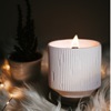 household ceramics stripe bedroom Room Christmas smokeless Aromatherapy essential oil Wooden Heart candle wholesale