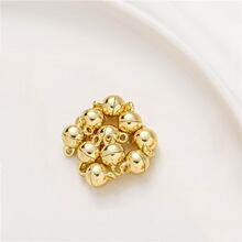 保色合金圆形磁铁扣diy项链手链材料收尾配件球形磁吸连接扣批发