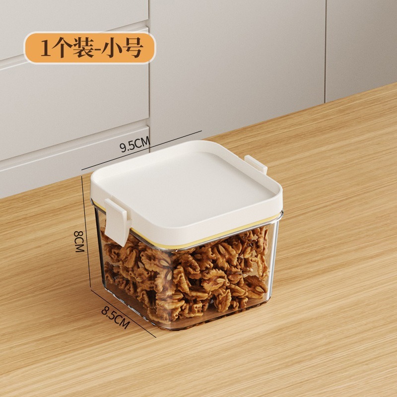 Tanque sellado Tanque de almacenamiento de conservación de alimentos de cocina transparente de grado alimenticio Aperitivos secos domésticos Caja de almacenamiento y almacenamiento de granos integrales