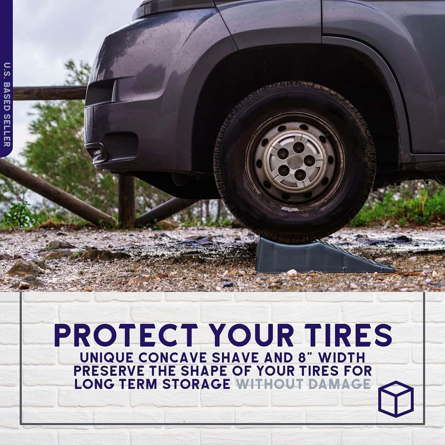5.5inch Tire Lifters, Trailer Trucks, Rvs, Tire Ramps, Anti-Slip Portable Ramp Stoppers