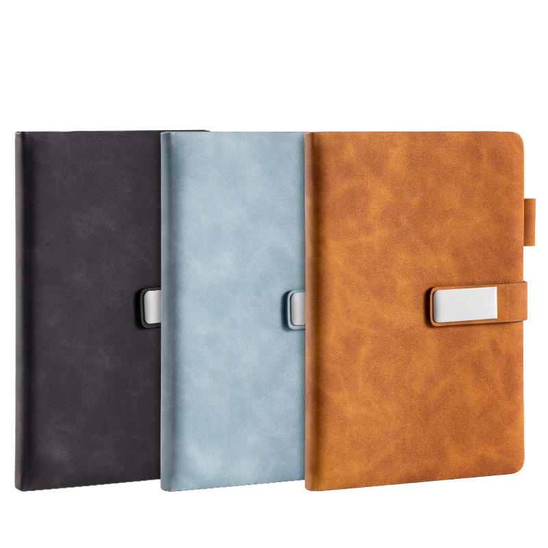 Deliky puede personalizar 120 hebilla A5 cuero grueso cuaderno de negocios 2024 nuevo cuaderno