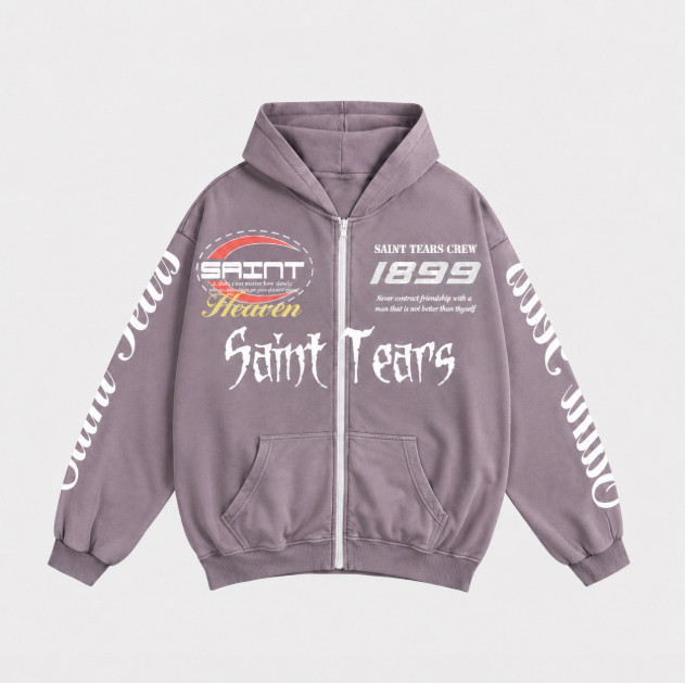 Cross-Border Trendy Brand Saint Michael Full-Print Hip-Hop Digital 3D Printed High Street Loose Hoodie Zipper Sweatshirt Jacket Cross-Border Trendy Brand Saint Michael Full-Print Hip-Hop Digital 3D Printed High Street Loose Hoodie Zipper Sweatshirt Jacket