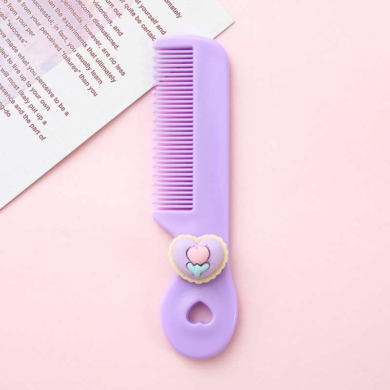 Peine de peluquería especial para niñas de alta gama para estudiantes y niños de dibujos animados lindo mini peine portátil peine al por mayor