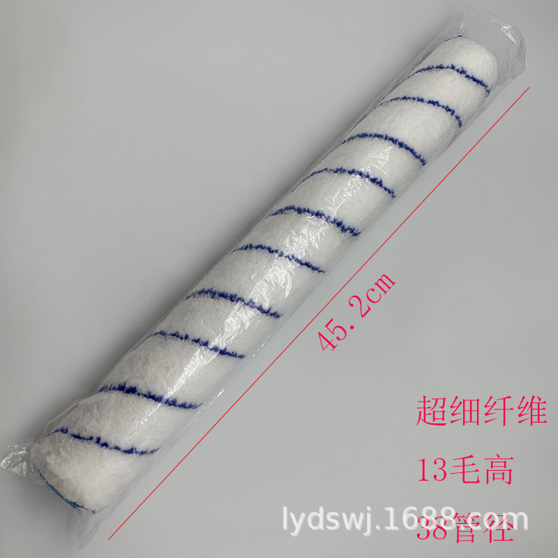 Venta directa de fábrica, brocha de pintura de exportación, rodillo de pintura de microfibra de poliéster con soporte retráctil de aleación de aluminio de 18 pulgadas