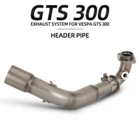 Подходит для модификации мотоцикла GTS 300, передняя выхлопная труба из нержавеющей стали