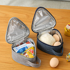 New Cross-border Children's Insulated Lunch Bag, Mini Triangle Rice Ball Bag, Cute Portable Lunch Box, Outdoor Snack Bag