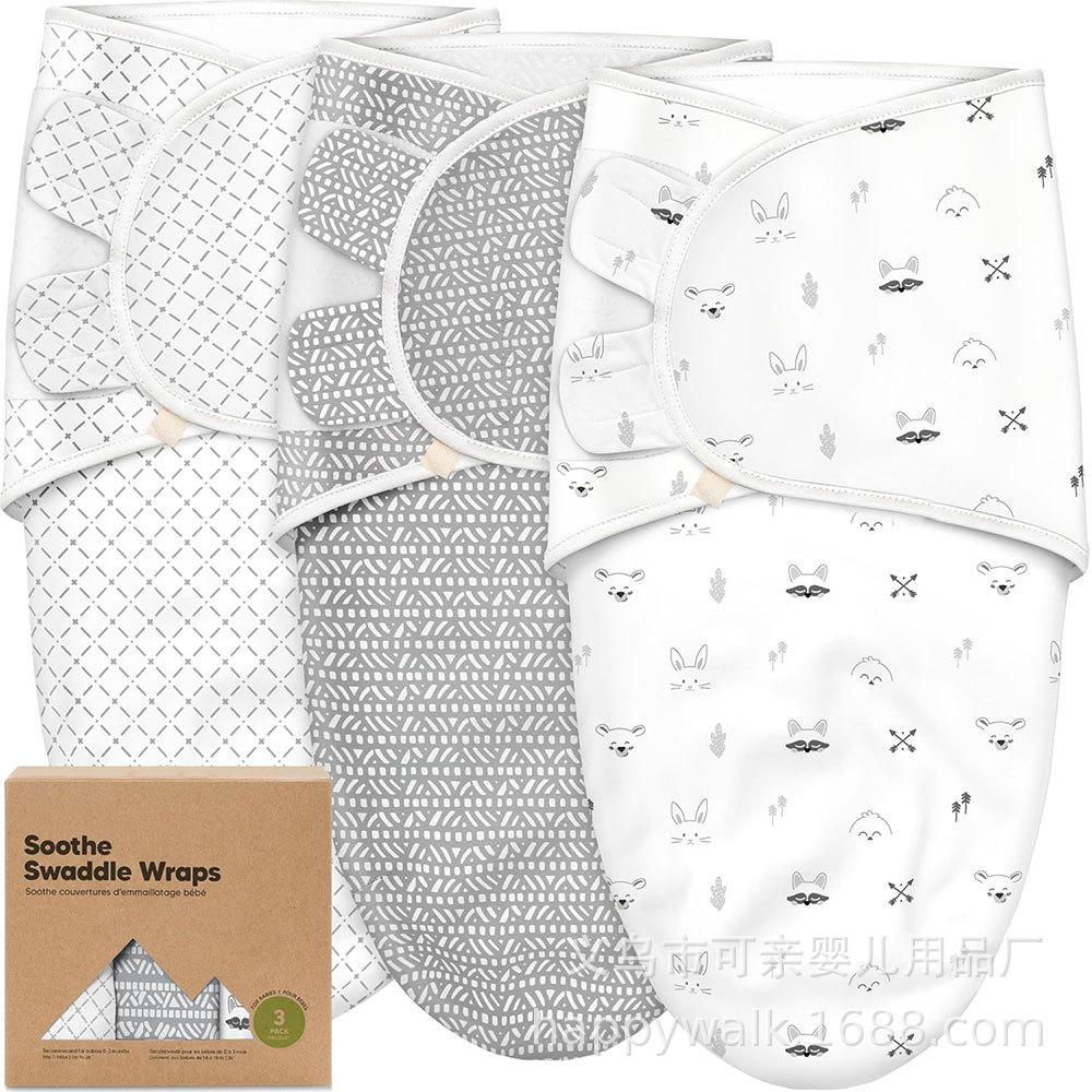 Newborn Baby Swaddling Newborn Bag Cartoon Cushion Four Seasons Available Bag Single Baby's Sleeping Bag in the delivery room Amazon