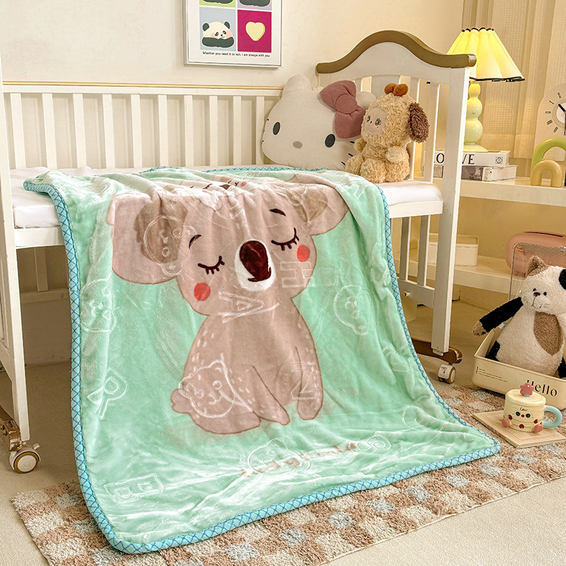 Manta Infantil Térmica de Doble Capa de Poliéster Térmica y Suave para Jardín de Niños y Sofá image 21