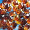 18*23mm Press Bian Amber Oval flat beads Amber Amber Egg -shaped DIY Beads Flat -Flatable Amber Bead