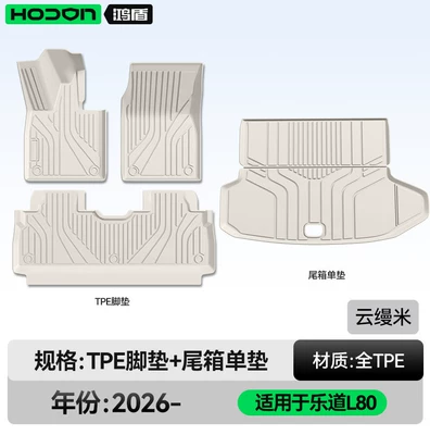 Mats Modification Accessories Carpet Supplies — Modelə uyğun ayaqaltı - ledao-l80-26-models-five-seats-package-model-yunmanmi-tpe-single-layer-trunk-single-pad