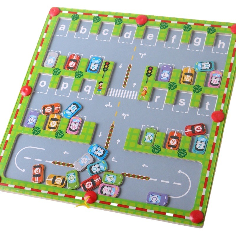 Cpc ce combinación de letras niño niña estacionamiento laberinto color cognitivo pluma entrenamiento educación temprana juguetes educativos