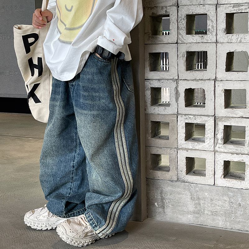 男童裤子牛仔裤春秋季童装新款洋气儿童春秋款休闲男孩韩版长裤|undefined