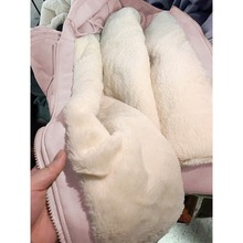 女童卫衣外套秋冬加绒加厚韩系女大童拉链开衫儿童冬季特厚羔羊绒