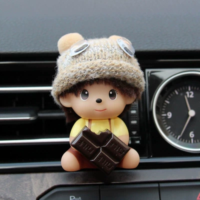 Cartoon Couple Car Accessories Air: Car Perfume Aromatherapy - chocolate