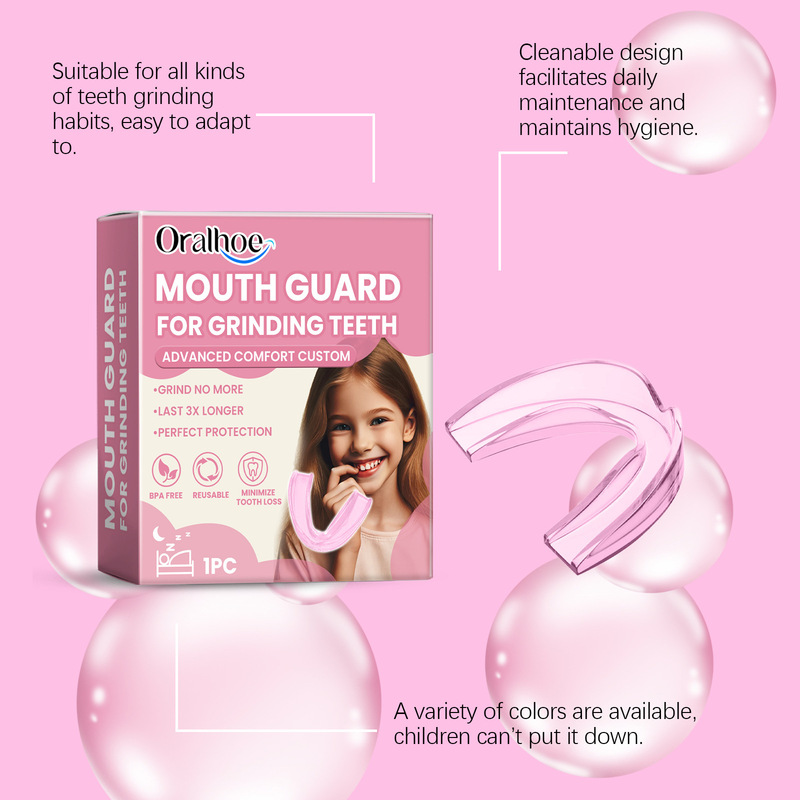 ORALHOE 子供用歯ぎしりマウスガード、夜間の睡眠用、歯ぎしり防止マウスガード、子供の歯を保護します。|undefined