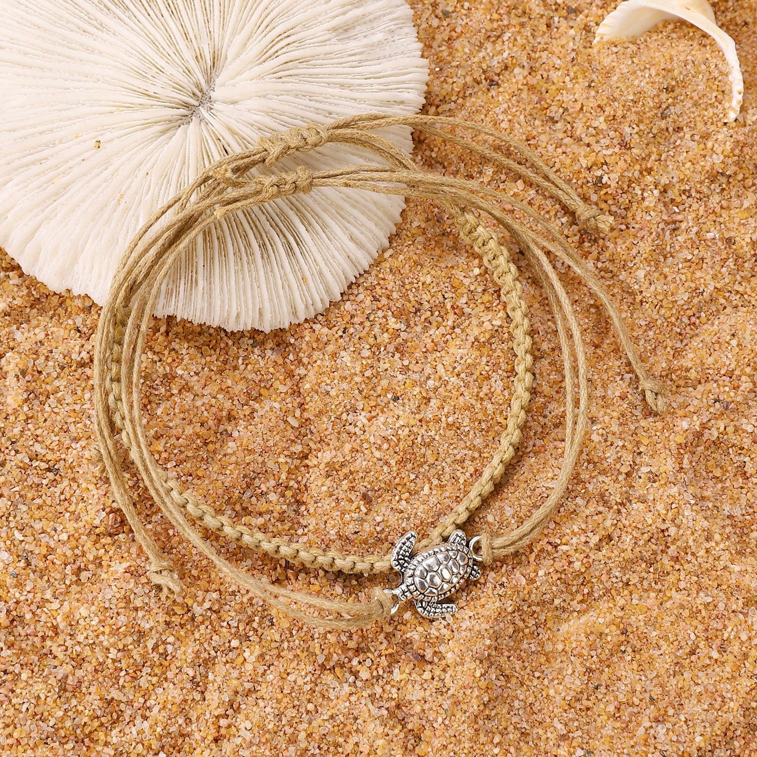 5g Weight Anklet Classification 1 Piece, 1 Set Quantity Holiday, Daily Occasion Alloy Material Turtle Pattern Unisex Gender Ethnic Style Style Wholesale Jewelry Ethnic Style Turtle Alloy Anklet 9