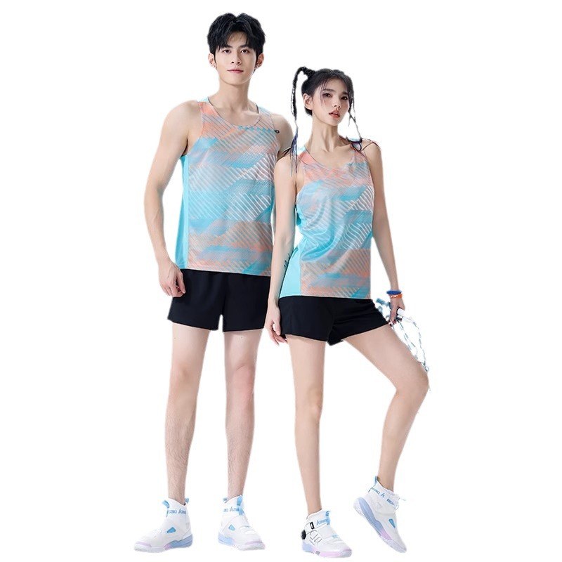 Track Field Set For Men And Women Printed Marathon Running Competition Athlete Training Suit Sports Student Physical_voghion.com