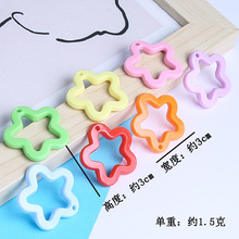 30mm��������ɫ��ɫ��������U��÷��耳׿�diy�������ƴ�����
