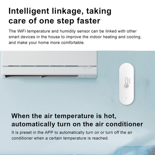 Doodle Zigbee Temperature and Humidity Sensor Tuya WiFi Temperature Humidity Sensor