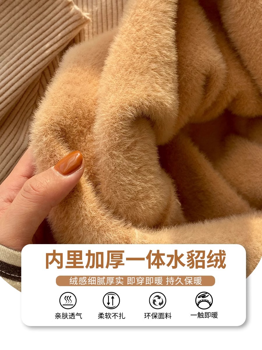 一体型フリース素材 ハーフタートルネック 長袖インナーセーター レディース 冬 2025年新作 ネット人気商品 インナー