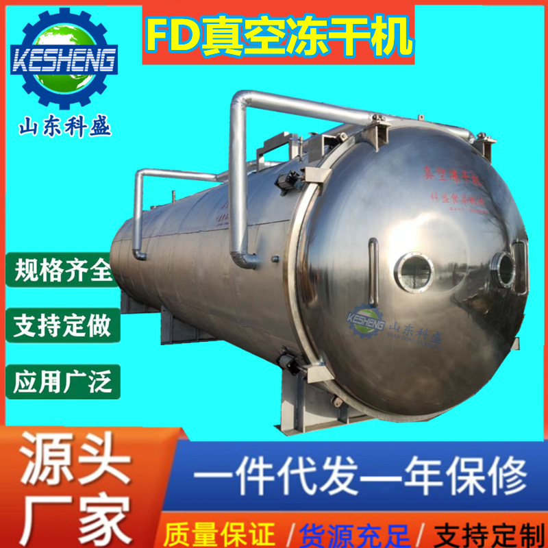 商用FD真空冷冻干燥机 果蔬脆冻干设备 全自动宠物食品冻干机
