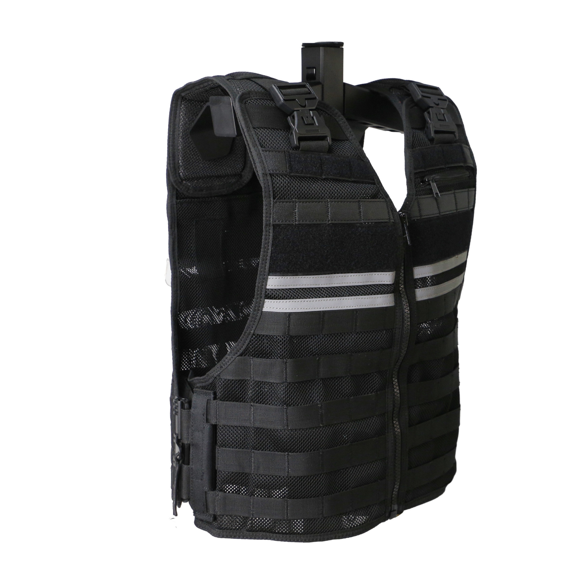 511 chaleco de protección de seguridad fluorescente reflectante a prueba de apuñalamiento chaleco multi-bolsillo multifuncional velcro reflector chaleco