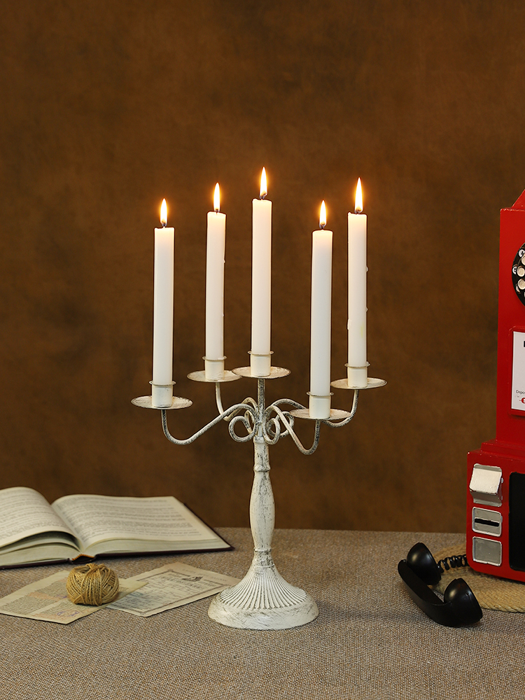 ✅欧式复古蜡烛台感氛围布置浪漫烛光晚餐道具家用底座蜡烛台