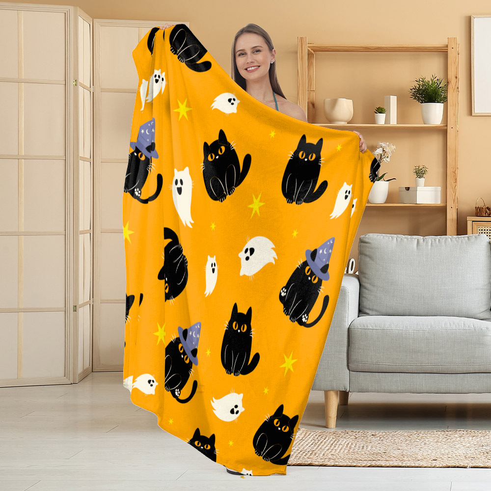 Manta de Franela Festiva con Estampado Navideño, Manta para Siesta, Manta para Aire Acondicionado, Manta Gruesa para Sofá, Manta para Dormitorio