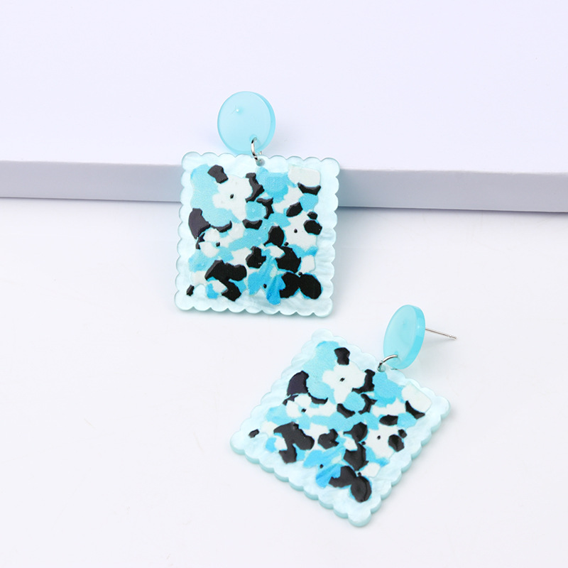 Acrylic Material Fashion Geometric Arylic Drop Earrings