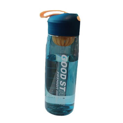 New plastic portable water cup with scale, large-capacity sports water bottle, fitness space cup for male and female students