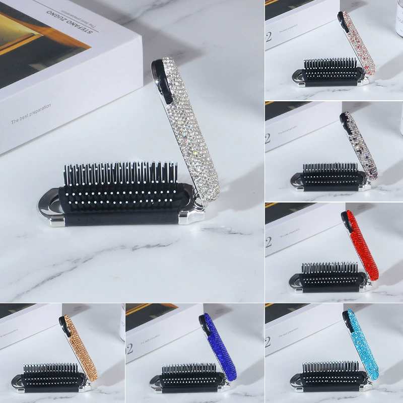 Алмазная складная дорожная портативная расческа